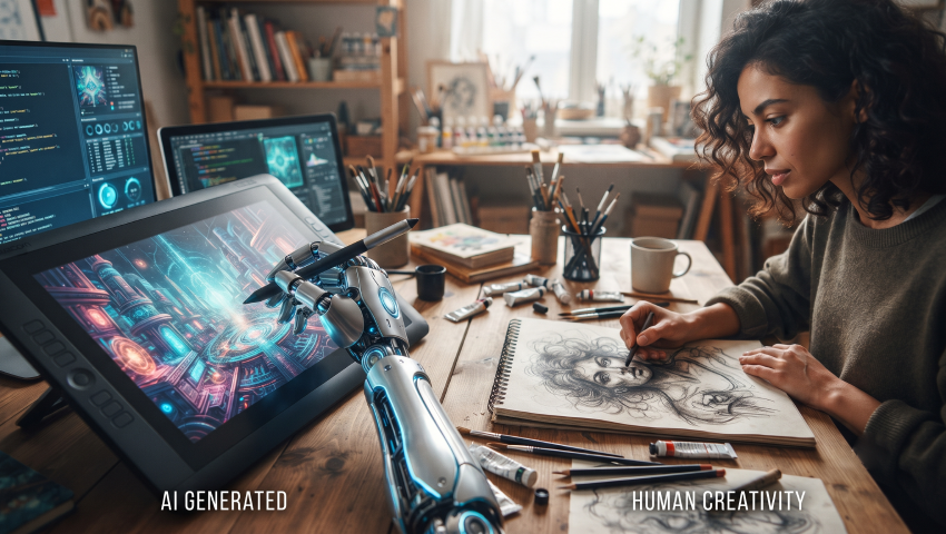 AI vs Human Creativity: The Rise of the Human Premium