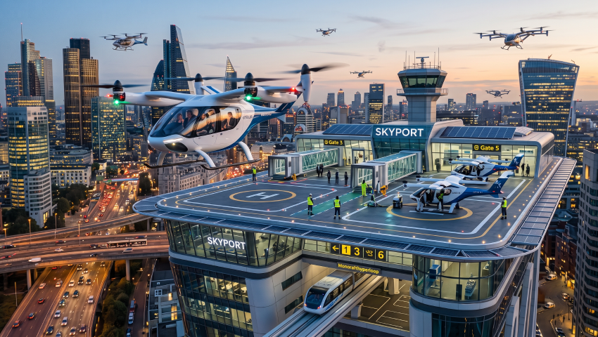 The Future of Urban Commuting: How eVTOLs and Vertiports Will Work